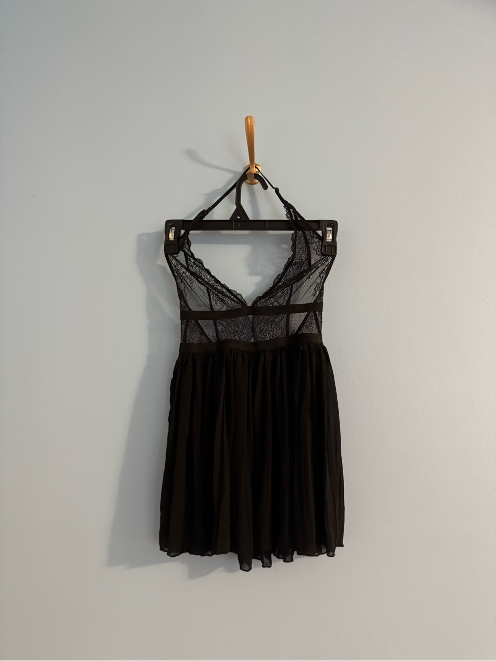 Victoria’s secret black lingerie piece with lace detail size XS